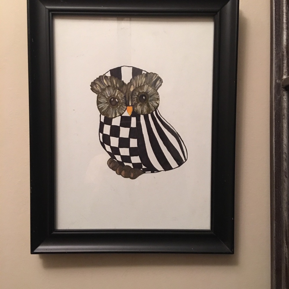Owl Art Mackenzie Child inspired - Picture 2 of 7